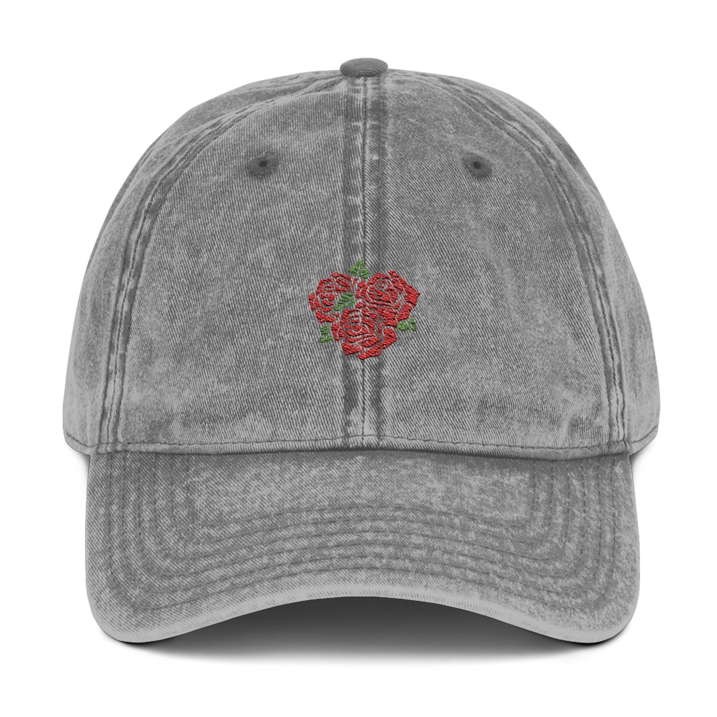 Embroidered Floral Cap