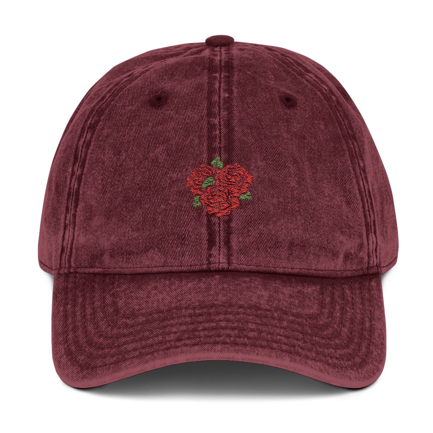 Embroidered Floral Cap