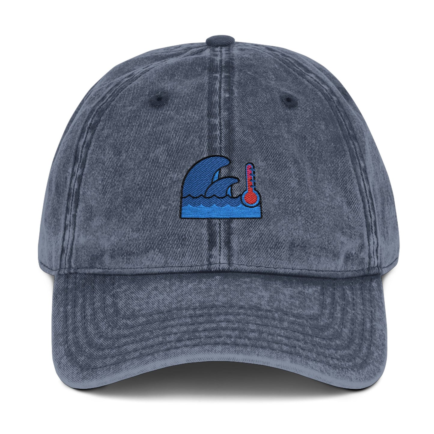 Embroidered Wave Cap