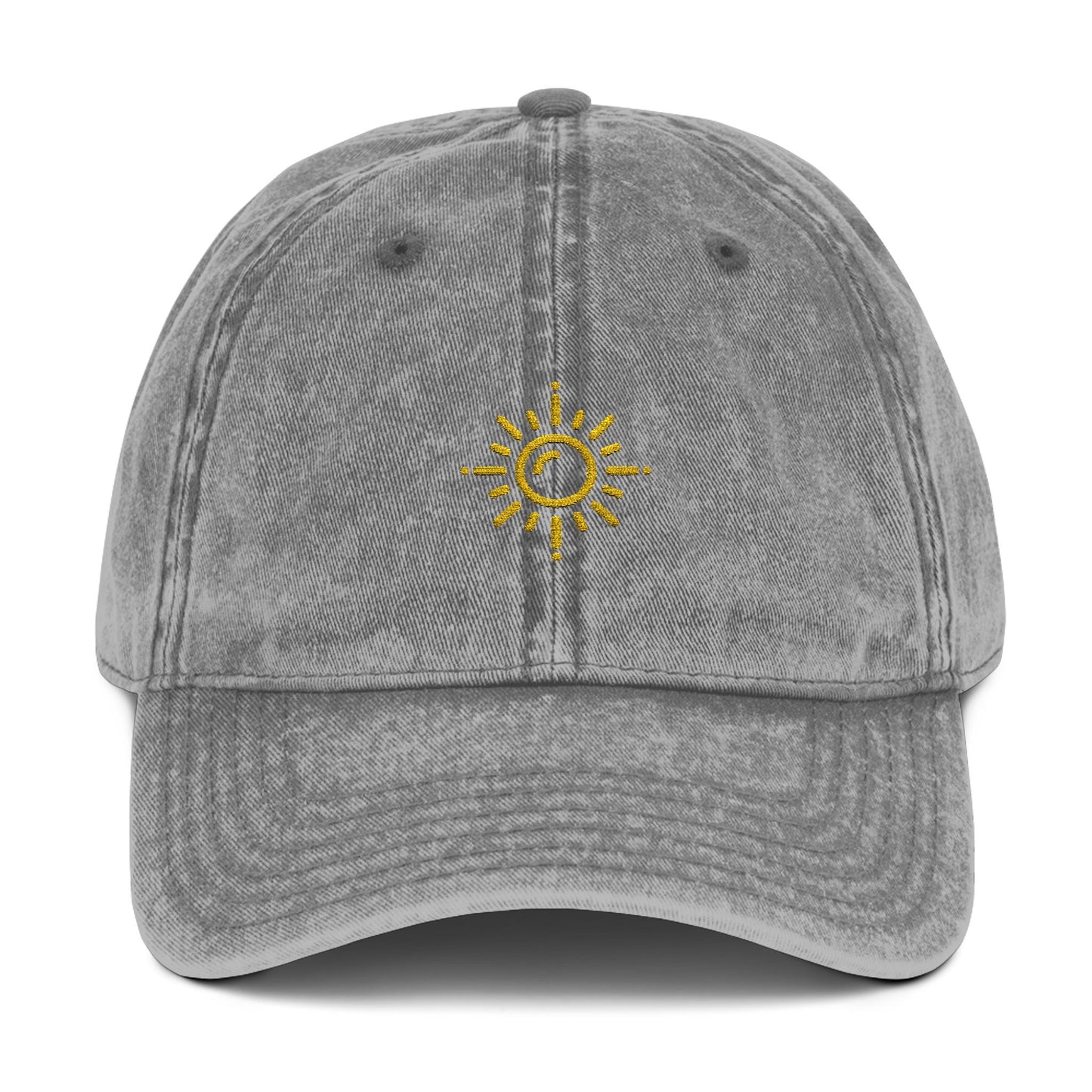 Vintage Embroidered Sun Cap
