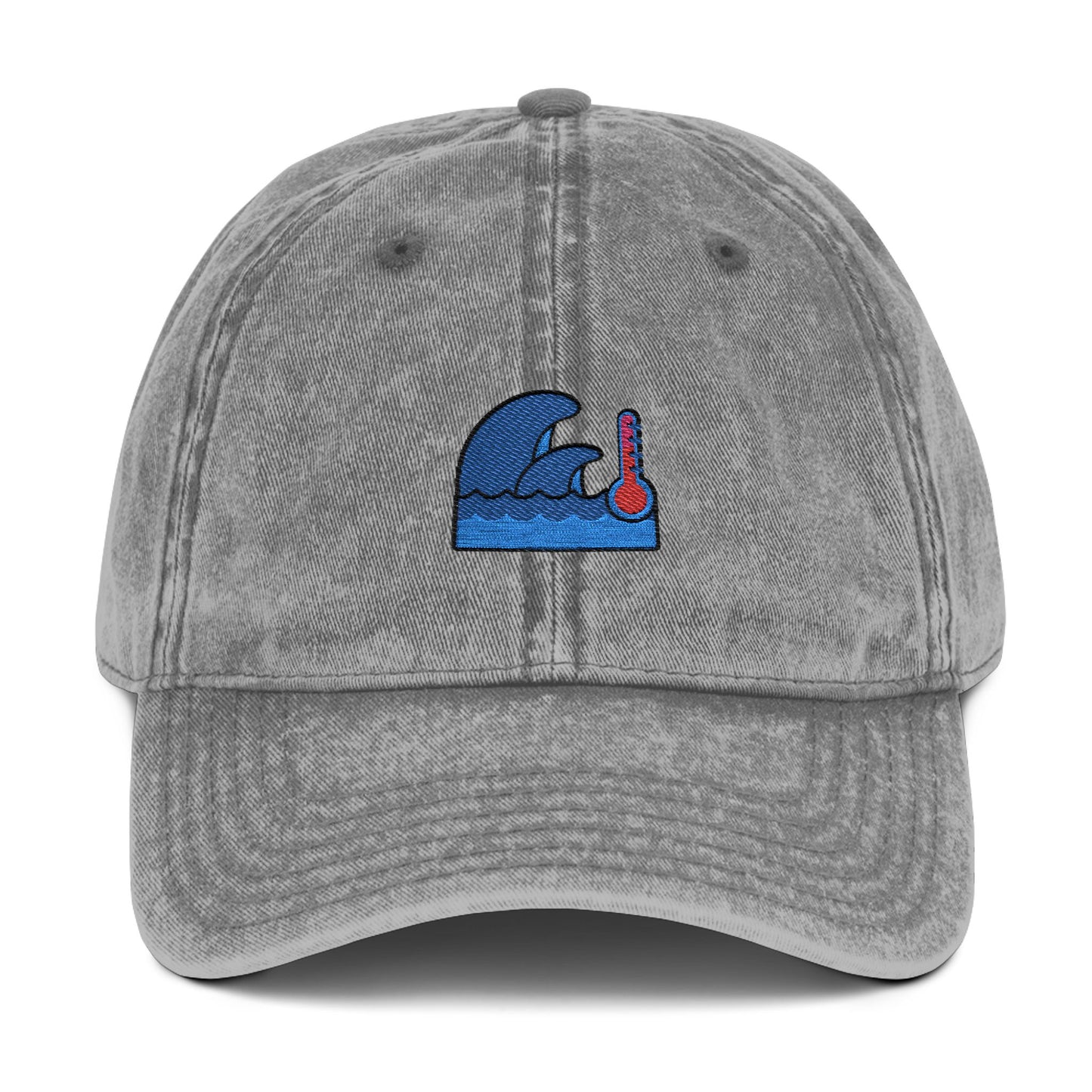 Embroidered Wave Cap