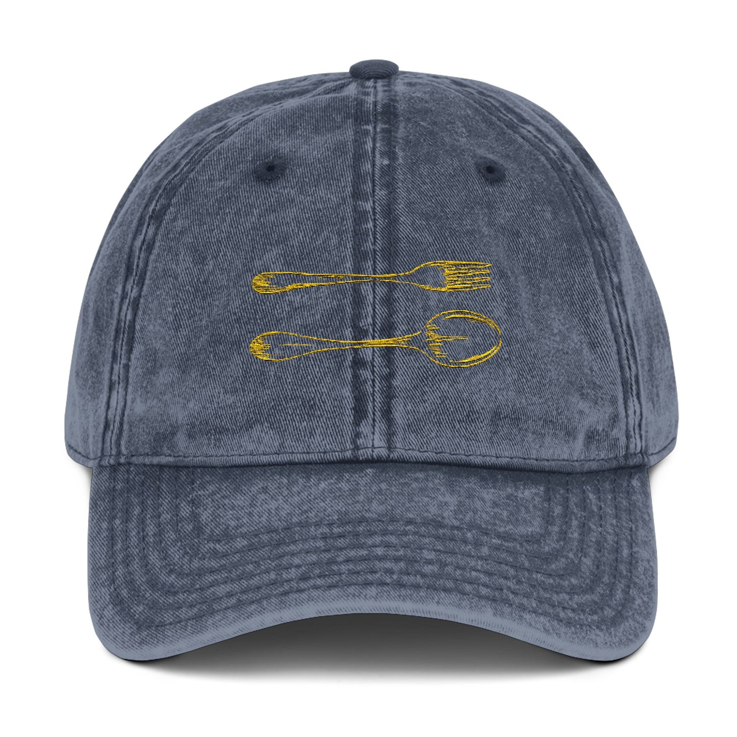 Vintage Fork & Spoon Embroidered Cap