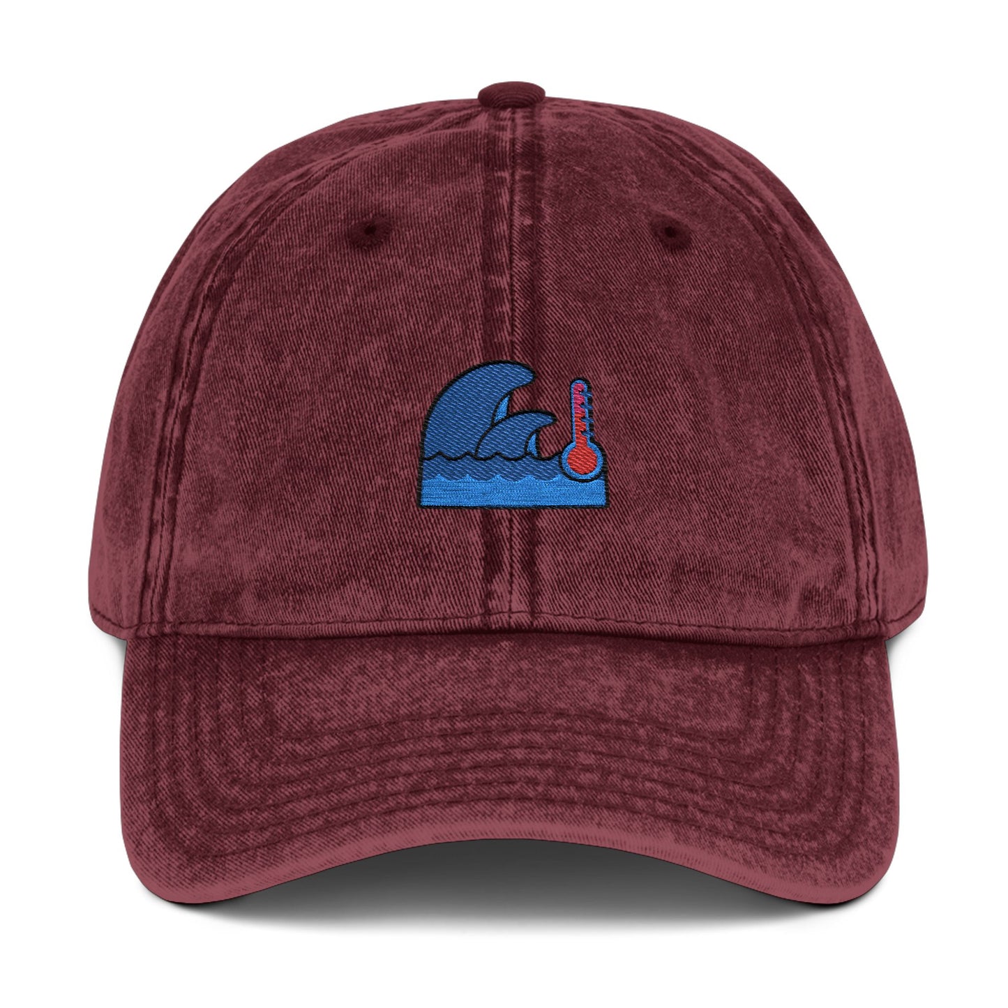 Embroidered Wave Cap