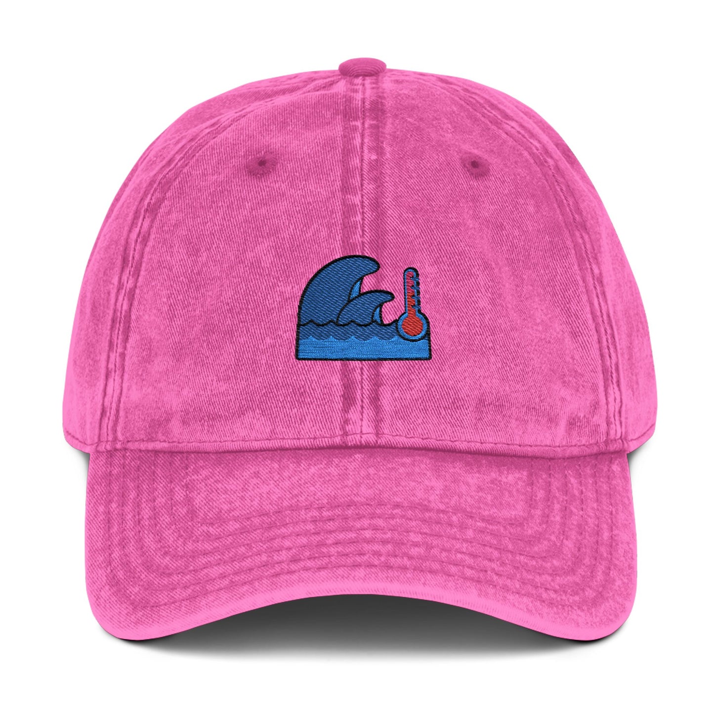 Embroidered Wave Cap