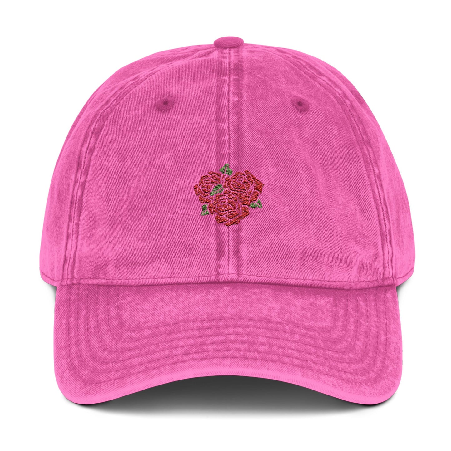 Embroidered Floral Cap