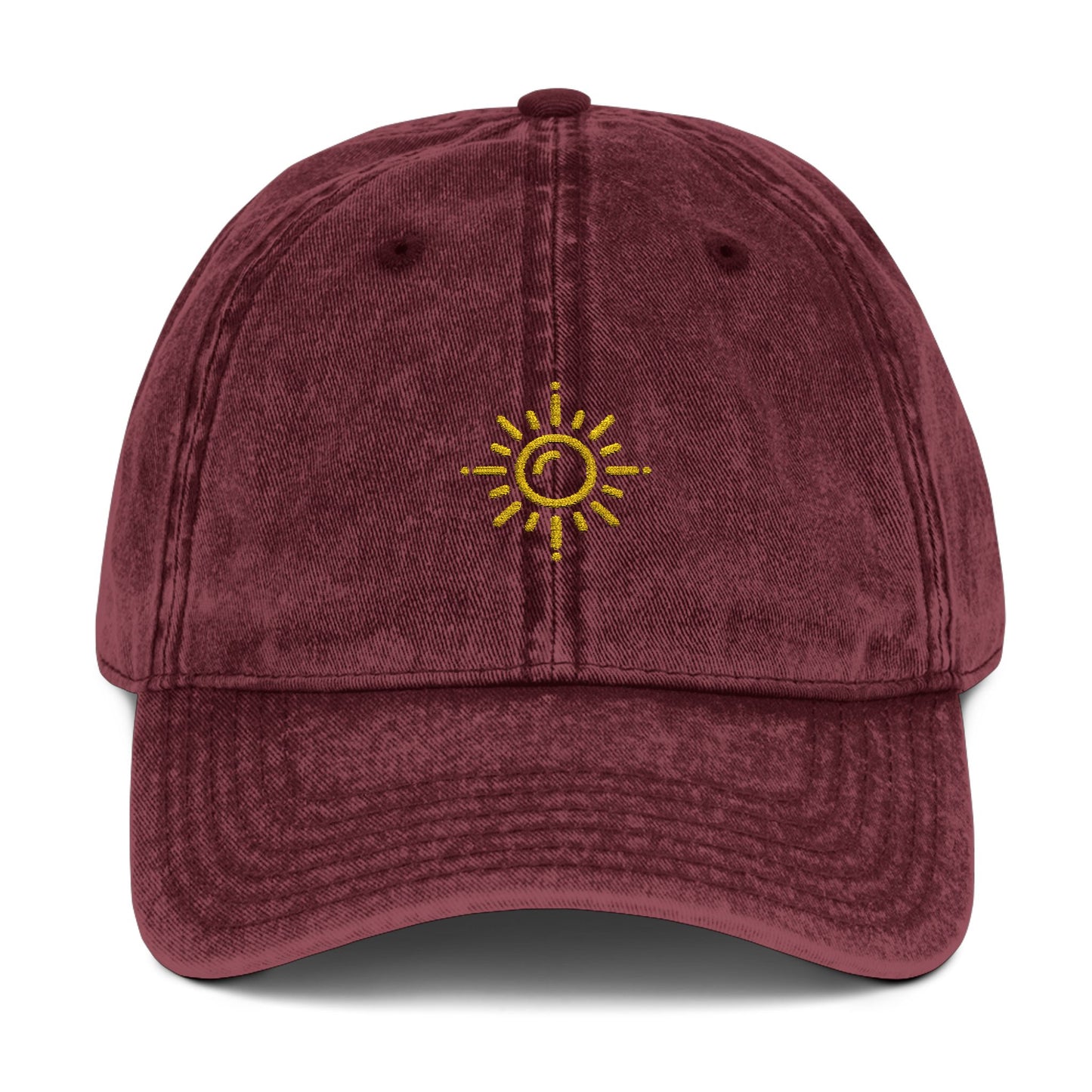 Vintage Embroidered Sun Cap