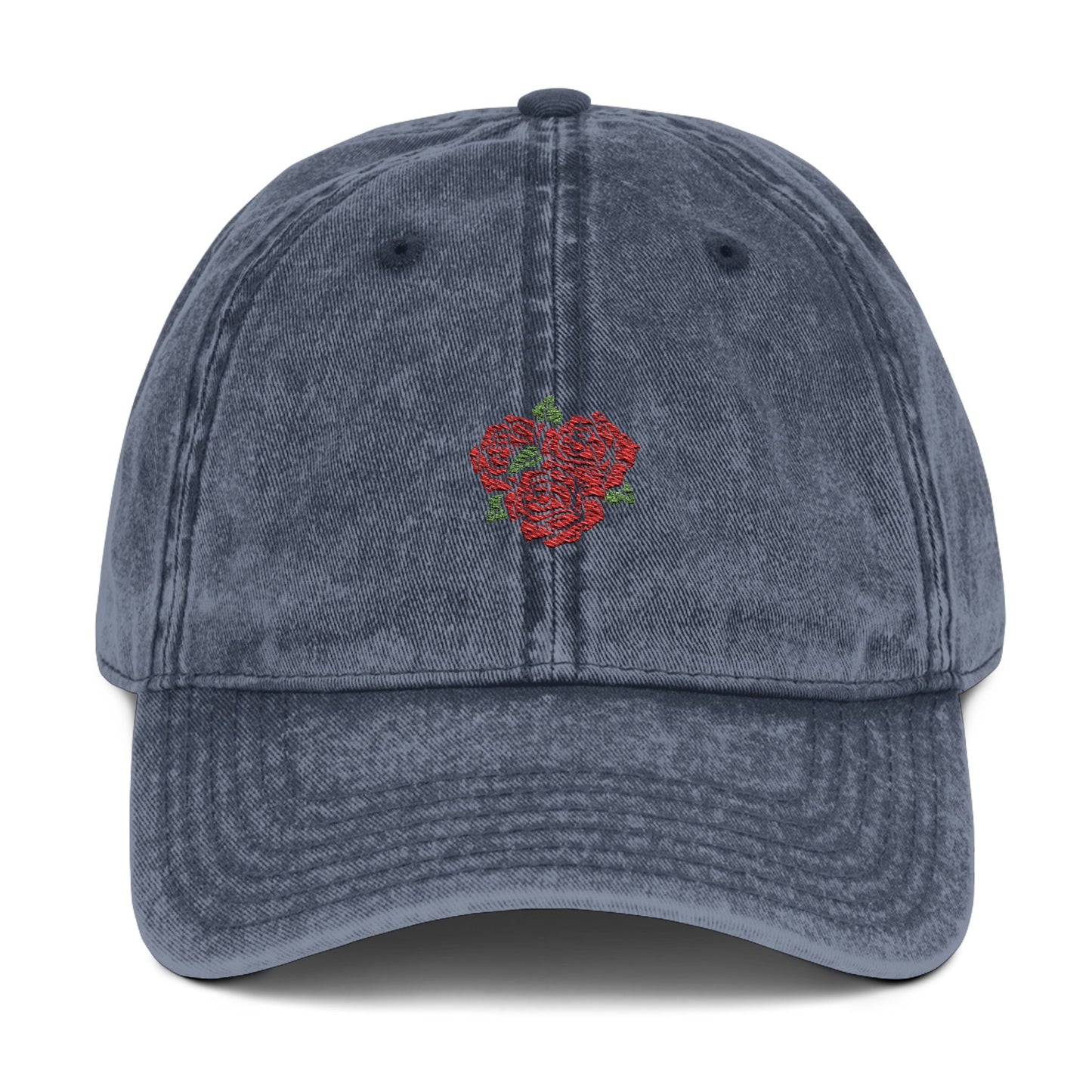 Embroidered Floral Cap