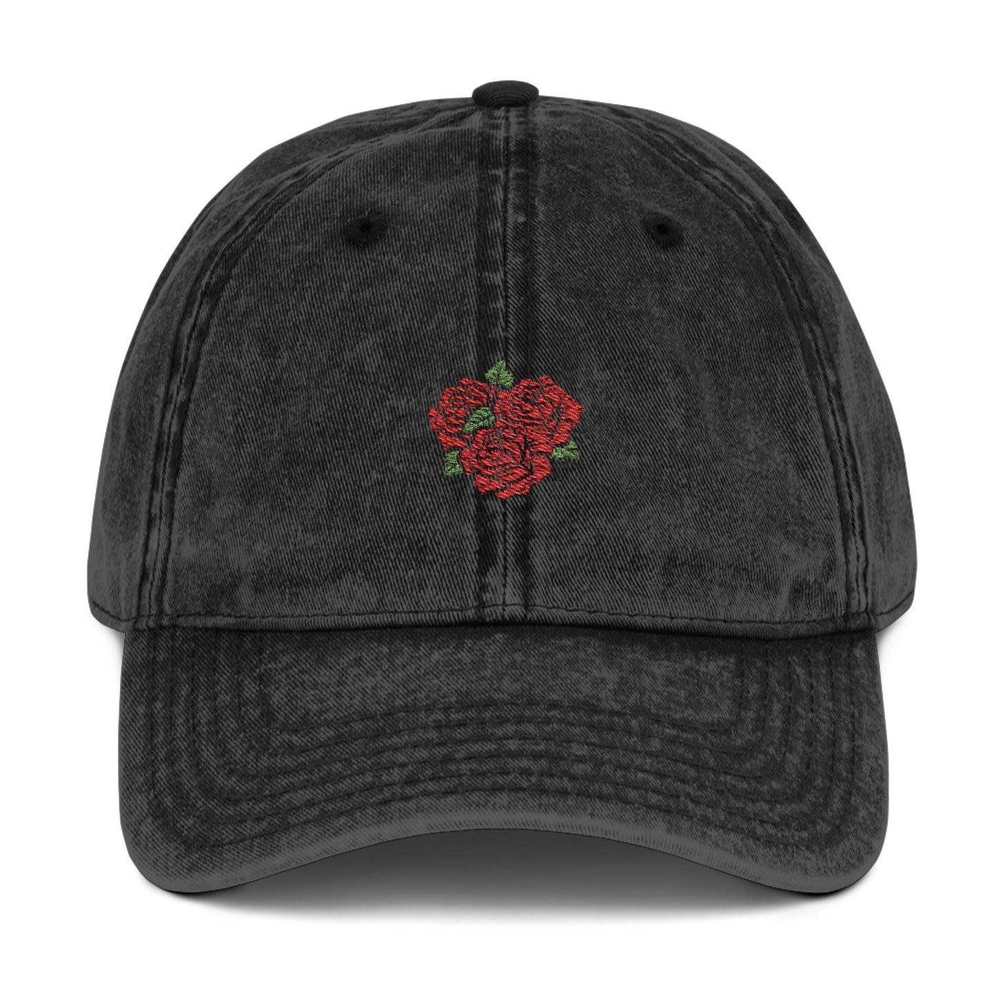 Embroidered Floral Cap